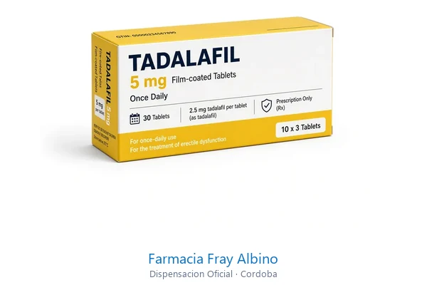 Cialis 5 mg Tadalafilo Farmacia Fray Albino