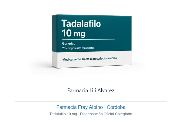Tadalafilo 10 mg Farmacia Fray Albino