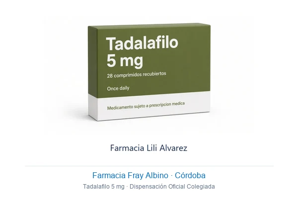 Tadalafil 5 mg Farmacia Fray Albino