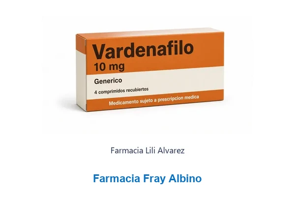 Vardenafilo 10 mg Farmacia Fray Albino